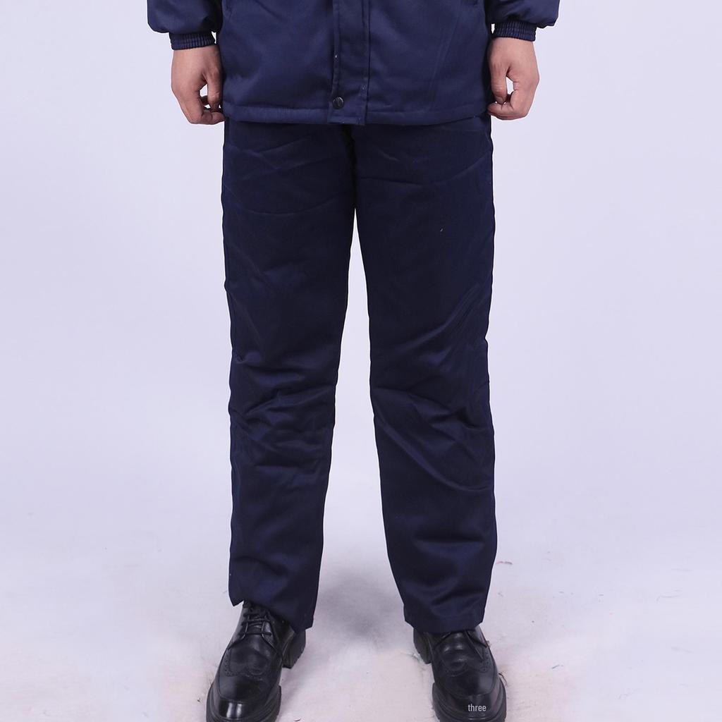 Men's Winter Antistatic Reflective Cotton-Padded Jacket for Cold Storage Workwear