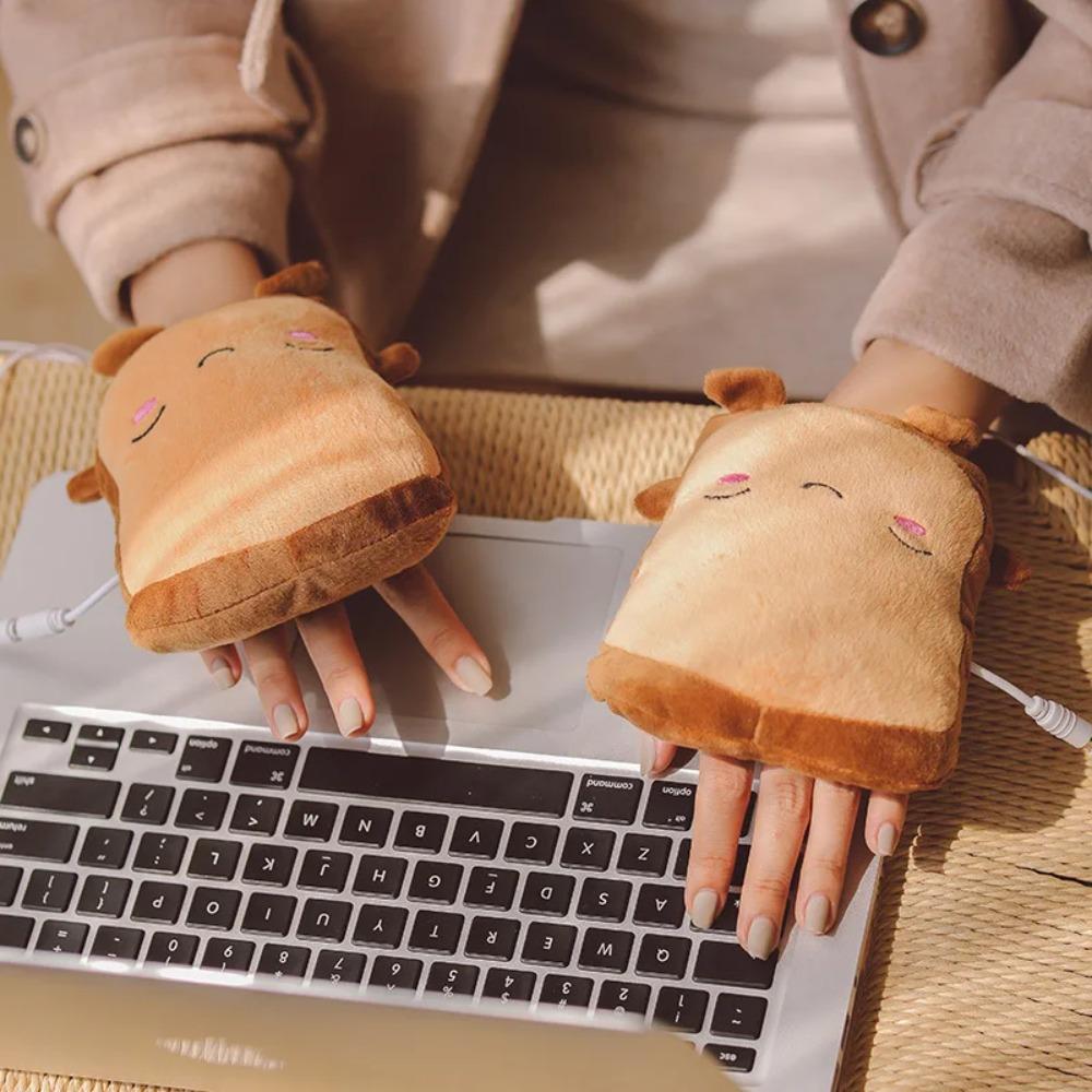 

Грелки для рук с подогревом, питание от USB, 5 В, полуносимые перчатки без пальцев