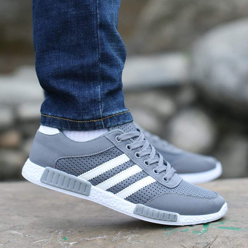 Tide shoes breathable deodorant mesh shoes men s soft-soled sports shoes men s mesh shoes running shoes 44