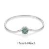 925 Silver Four Leaf Clover Pendant Green Lucky Charm Beads DIY Jewelry for Women Bracelet Making Diy