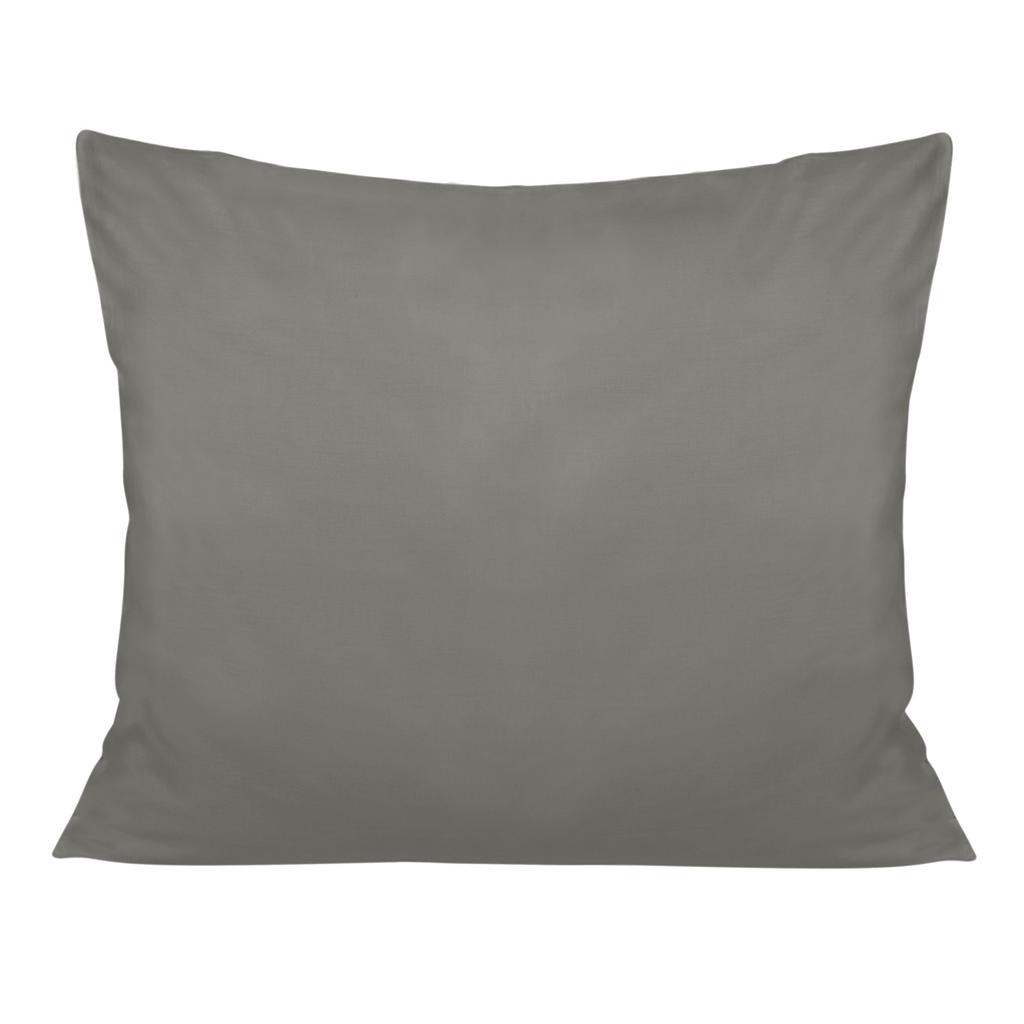 Pillowcase 70x80, 100% COTTON satin, light gray, plain