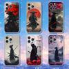 Japan Samurai Phone Case iPhone17 16 15 14 13 12 11 Pro Max Plus Mini Clear Full Back Cover Silicone Soft Shell
