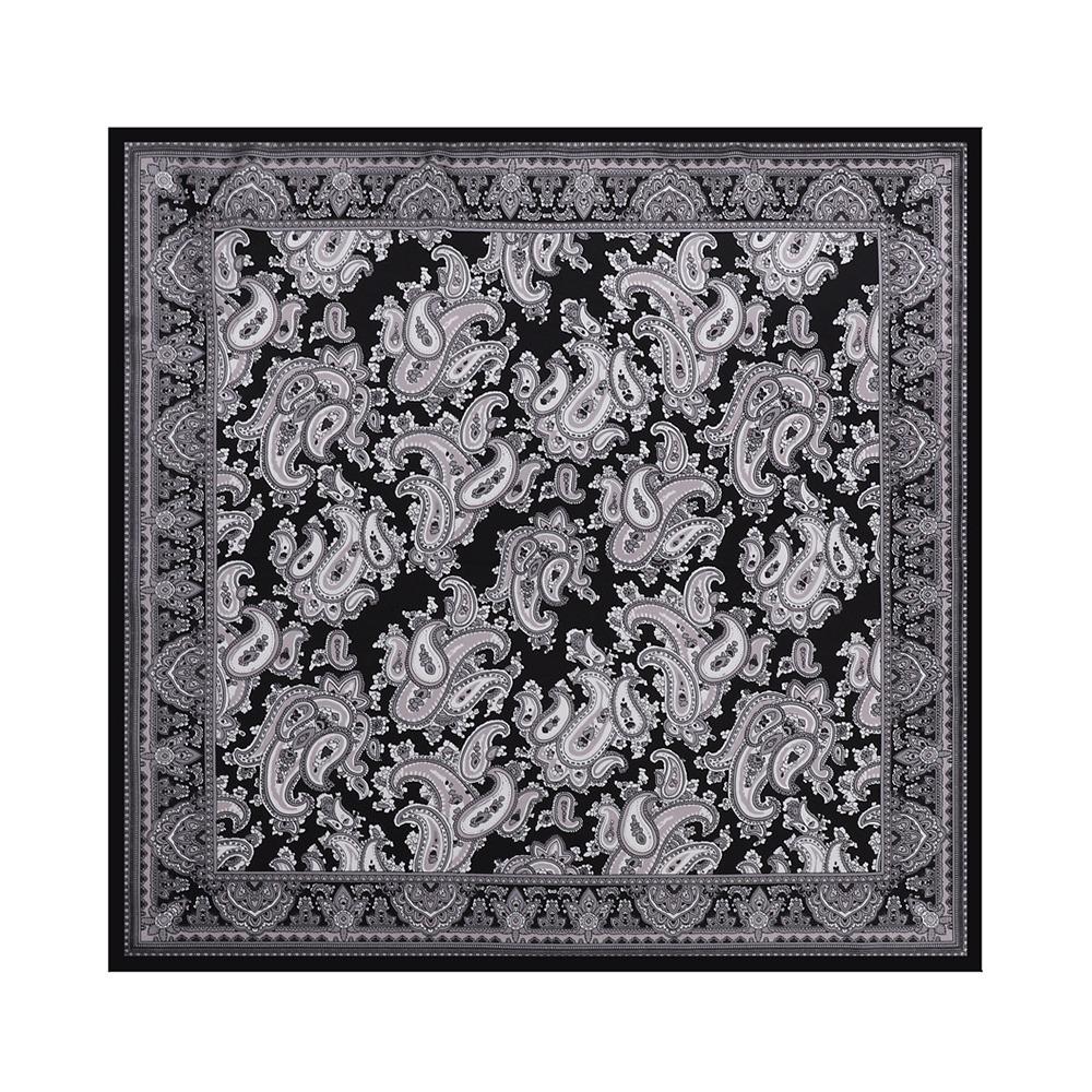 Thin Fabric Paisley Print Handkerchief 90*90CM Bandana Head Scarf Silk Satin Hijab Scarf  Neckwear