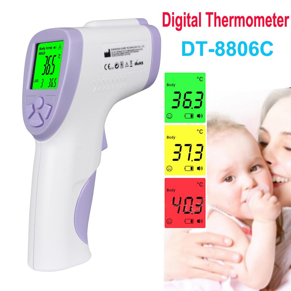 DT8806C IR Infrarouge Thermomètre Numérique LCD Sans Contact Front