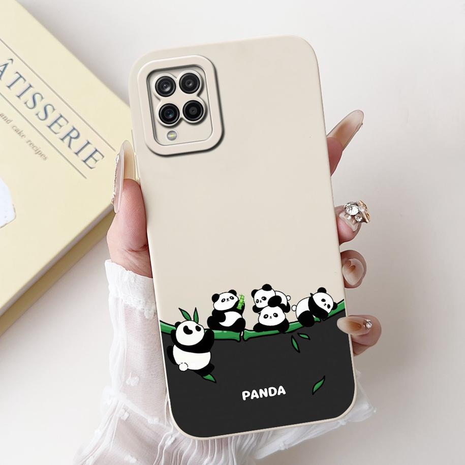 For Samsung Galaxy A12 Case SM-A125F Camera Protection Cover Cute Cartoon TPU Phone Case For Samsung M12 F12 SM-M125F A 12 Funda