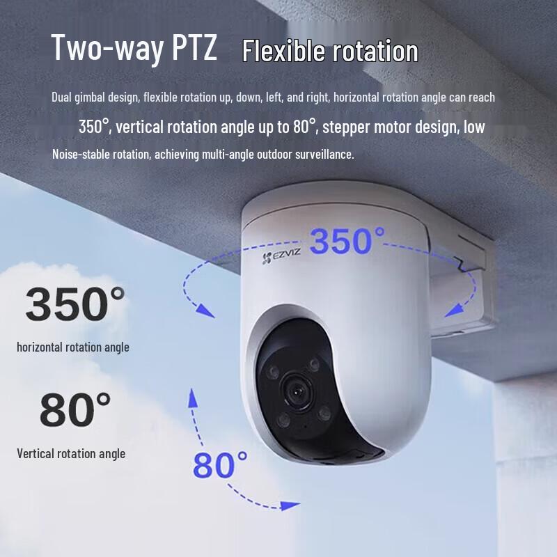 EZVIZ H8C 8MP Outdoor 360° WiFi Security Camera CN Plug (adapter Included)