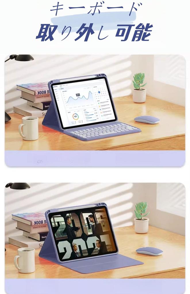 iPad 2025 iPad 10th Generation 2022 Case with Rotating Keyboard Vertical Pen Transparent Clear Back Magnetic Round Wireless Bluetooth Keyboard Mouse