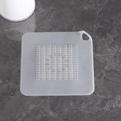 Silicone Anti-blocking Drain Cover Square Shape Shower Drain Plug Household Sewer Pipe