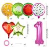 Fruit Aluminum Film Balloon Set Summer Cool Pool Party Decoration Children'S First Year Scene Arrangement Photo