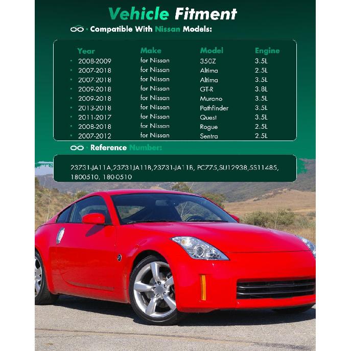 SCITOO Camshaft Position Sensor fit for Nissan for 350Z 2008-2009,for Nissan for Altima 2007-2018,for Nissan for GT-R 2009-2018