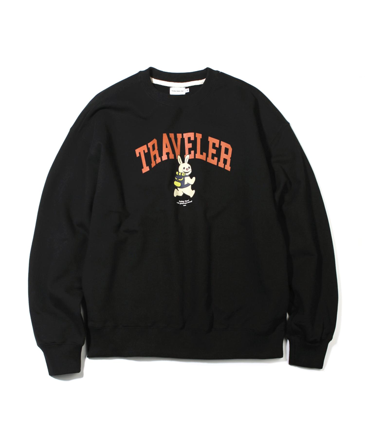 Sunday Hobby Club Travel Rabbit Sweatshirt-Black Black/M