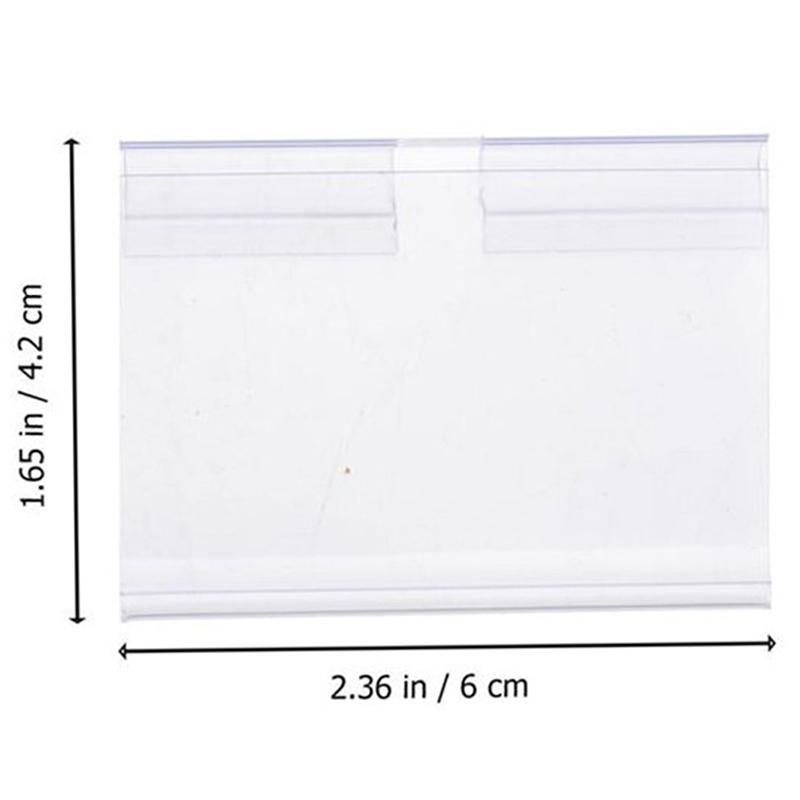 10Pcs Plastic Sign Label Holder Wire Shelf Retail Price Tag Label Holder Stand