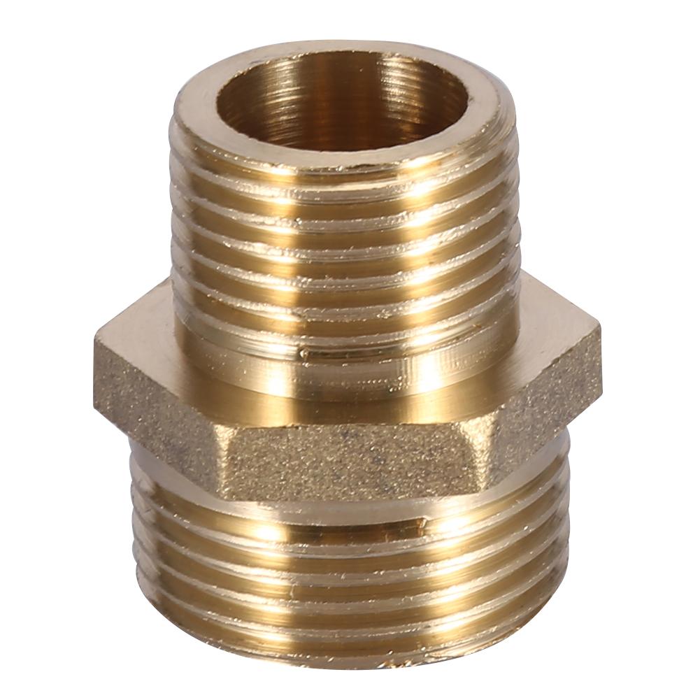 Brass Fitting Hex Nipple Reducing Male Pipe 3 4  To 1 2  Water Tube Fittings (Intensification)