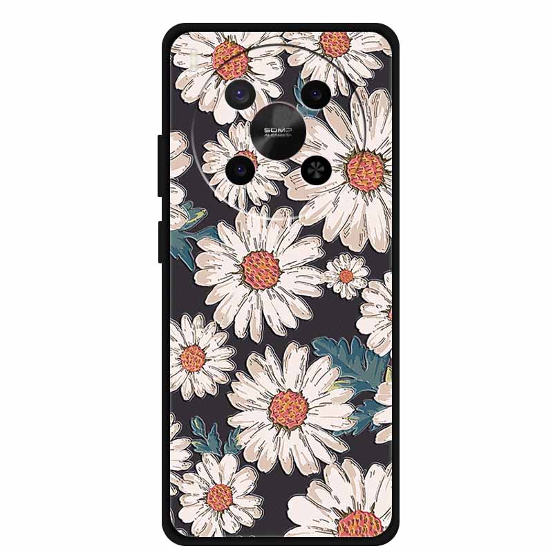 För ZTE Blade V70 Max Fodral 3D Blommigt Prägling Mjuk Silikon Telefonfodral för Nubia V70 Max Fodral Relief Blomma Skal Ny V 70 Max