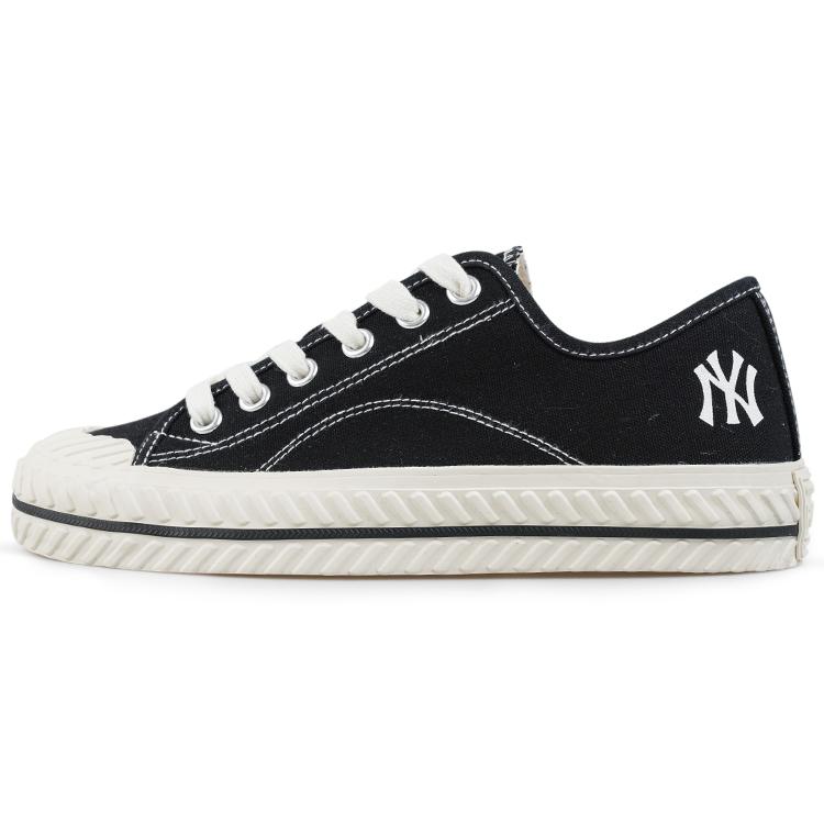 

New MLB Playball Cookie Shoes Slip Resistant, Abrasion Resistant, Breathable, Lightweight Low Top Canvas Shoes Unisex Black 32SHP1111-50L 45