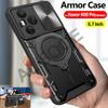 Ring Stand Funda for Honor 400 Pro Global Case Slide Camera Magnetic Holder Protection Cover for Honor 400 Pro (Global) Capa