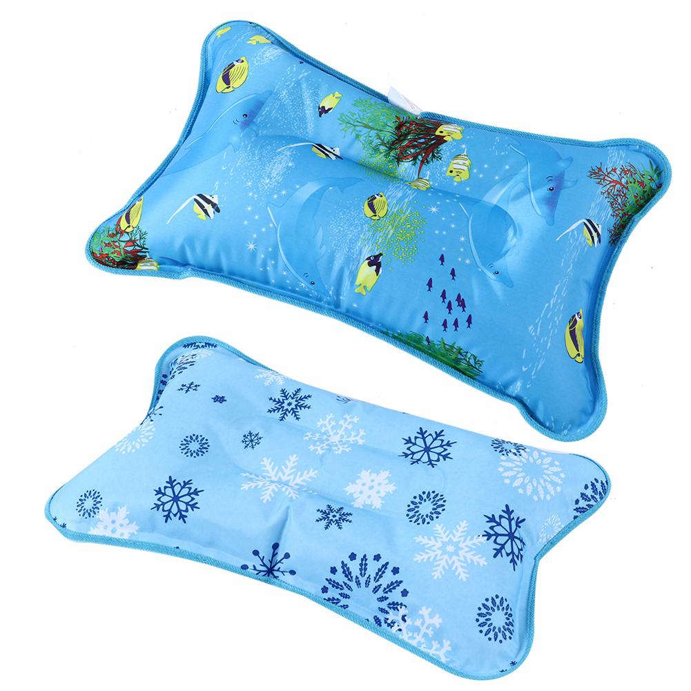 Children Adult Waterproof Ice Pillow Cooling Cushion Water Pillow for Home Travel