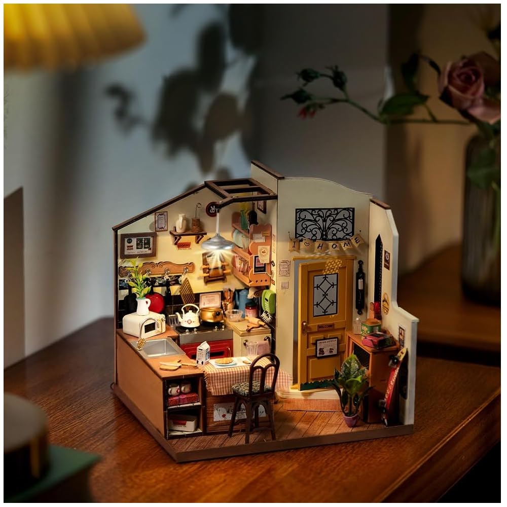Tsukurundesu DIY Miniature House DG Series Country Kitchen with Instruction Manual