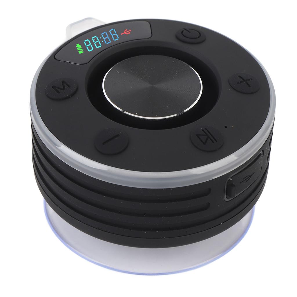 Duschlautsprecher Stereo Bass IPX7 Regensicher Tragbar Bluetooth 5.3 Saugnapf Kabellos RGB Dusche