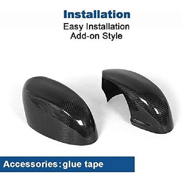 Car Real Carbon Fiber Rearview Side Wing Mirror Covers Protector For bmw Z4 E85 2002-2008