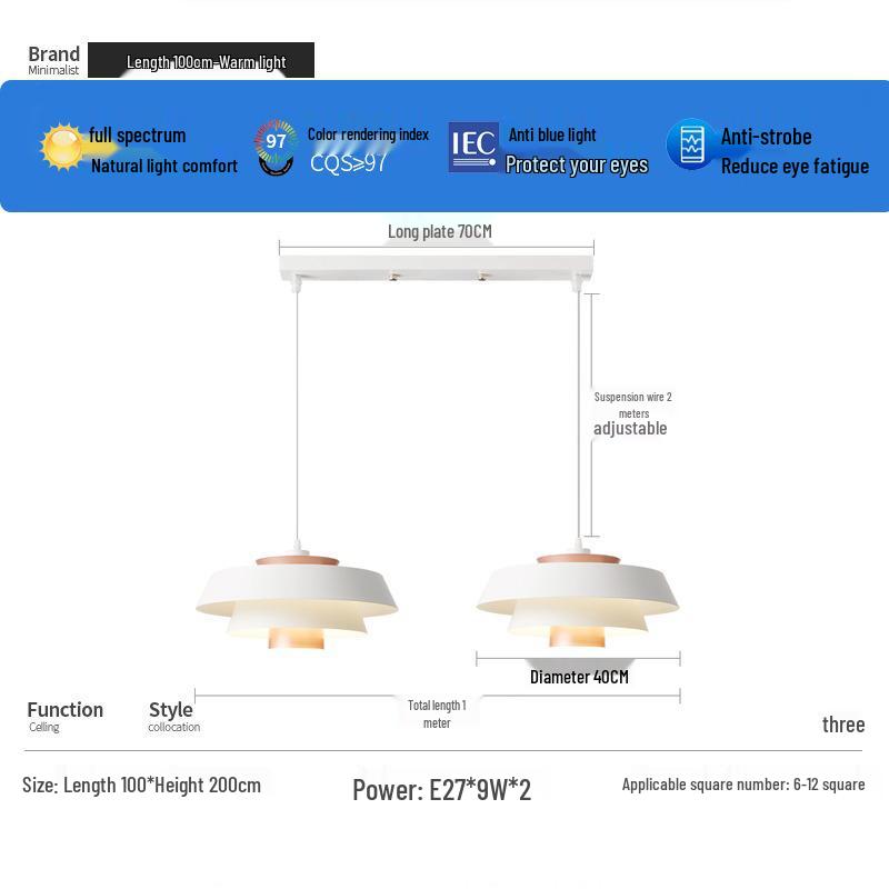 Nordic Designer Chandelier - Danish Dining & Cafe Lamp