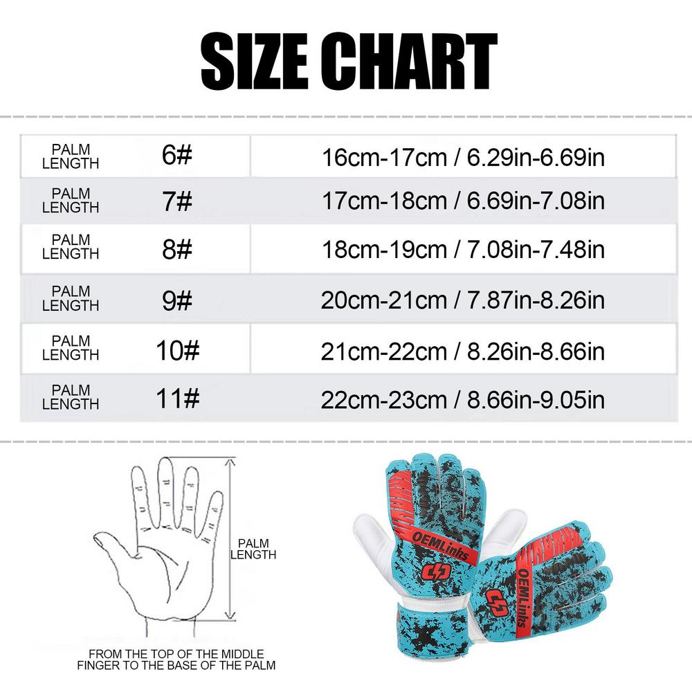 Professional Goalkeeper Gloves Football Gloves Anti Slip Breathable Thickened Professional Goalie Gloves For Finger Protection