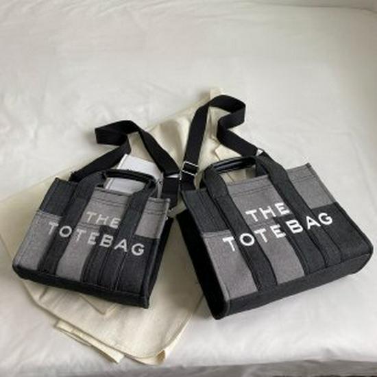 

Женская вышитая джинсовая синяя сумка-тоут и сумка через плечо в стиле ретро пэчворк 2025 Small чёрный