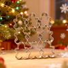 Gingerbread Man Cookie Cutters 9 Cavity Stainless Steel Baking Mold for Biscuits And Fondant Easy to Clean Baking Tool for Home Baking And Festive