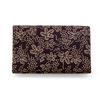 Inden Key Case Purple with White Grape [Inden-ya] C, Deerskin, Lacquer, Pattern, 4704-16-120