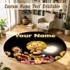 Die Biene Maja Personalized Round Rug Support Custom Name, Soft Home Decor Mat