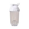 Protein Shaker Bottles with Wire Ball 500ml Leak-Proof Mixer Cup Clear Scale Fitness Mixer Bottle Portable Shaker Cup for Sports Travel