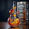 High Borosilicate Glass Whiskey Bottle Guitar Shape Design Whiskey Decanter Glass Liquor Bottle with Screw Cap for Home Bar Display