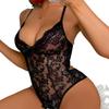 Sexy Lace Cutout Open Crotch Bodysuit Lingerie For Women