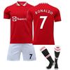 22/23 Manchester-United Home Football Jerseys Shorts Socks Set New  Shorts Socks Adult Sizes Outfits
