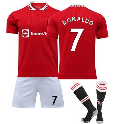 22/23 Manchester-United Domácí Fotbalové Dresy Šortky Ponožky Sada Nové Šortky Ponožky Dospělé Velikosti Oblečení