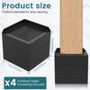 4Pcs Adjustable Furniture Risers TPU Shock Absorption Bed Risers Stackable Non-slip Furniture Leg Lifting Blocks for Desk Chairs