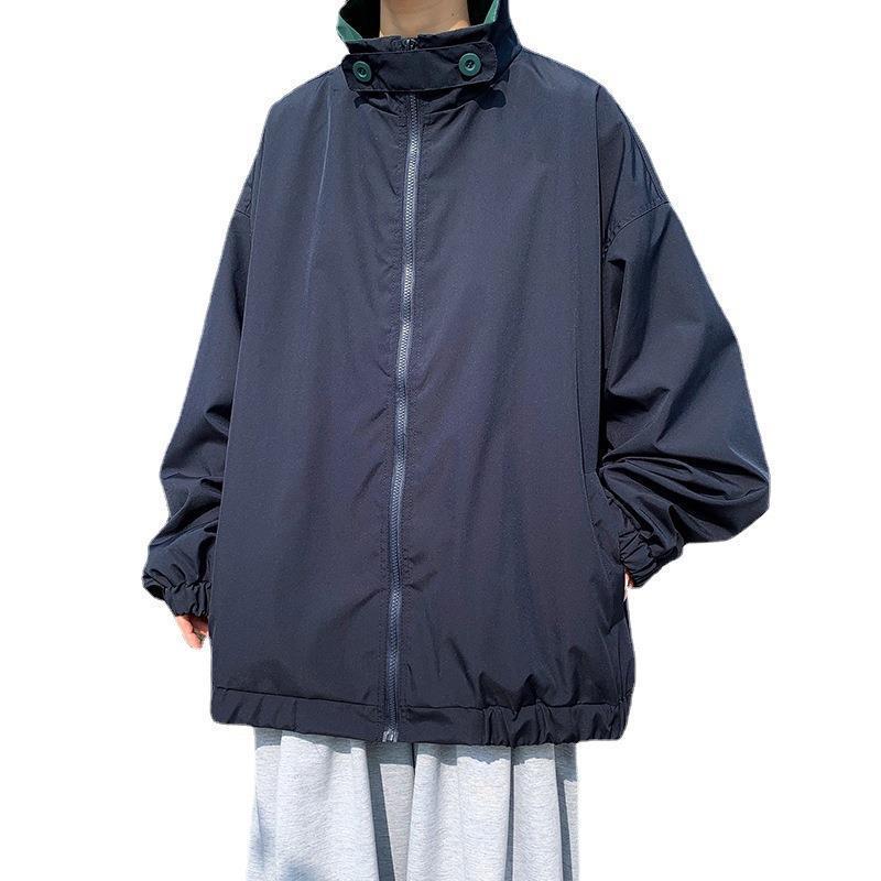 Trendy Korean Style Men's Loose Jacket - Autumn 2022, Handsome Hong Kong Fashion, Versatile Streetwear with Unique Design.