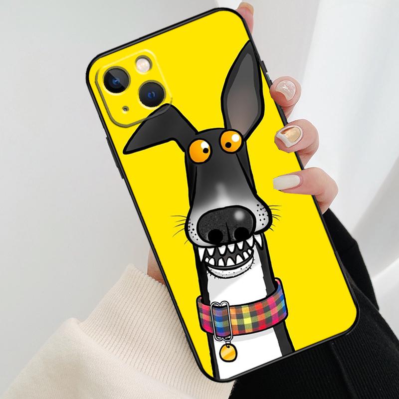 Greyhound Phone Case For iPhone 11 12 13 14 15 16 Pro Max Mini X XR XS Max Plus Cover Funda