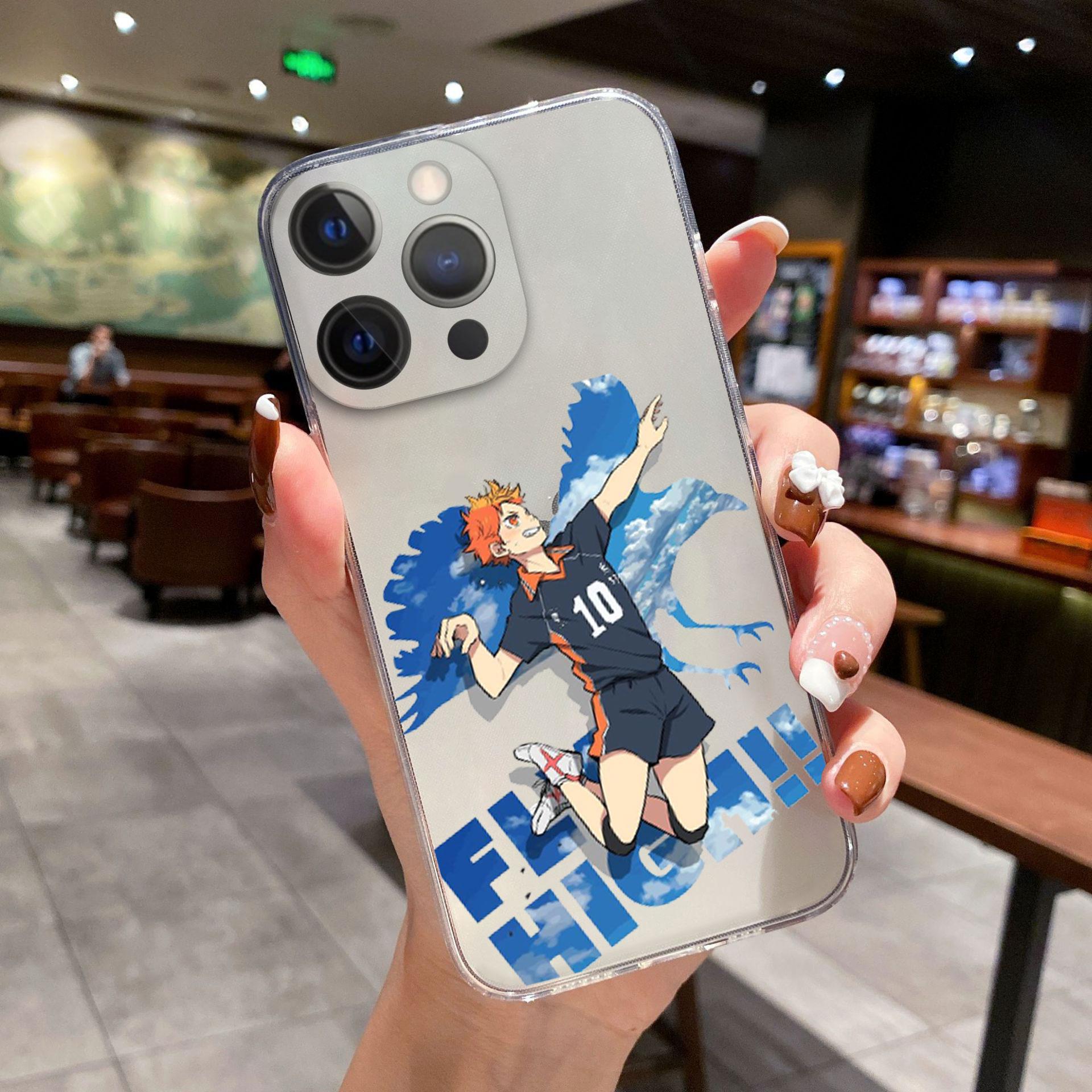 

Чехол для телефона с аниме Haikyuu Love Volleyball для iPhone 11 12 13 Pro Max X XR XSMAX X 6s 8 7Plus 13Mini, прозрачный мягкий бампер, задняя крышка iPhone 12Pro Max