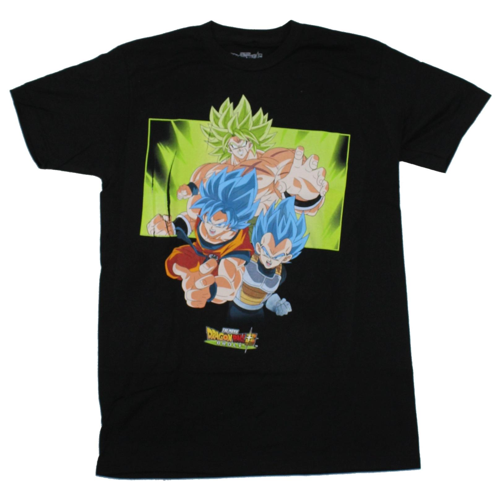 Dragon Ball Super Z Mens T-shirt Broly Powerful Trio Image M