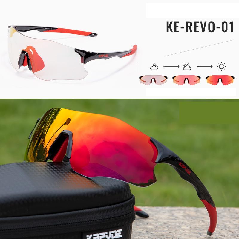 Custom logo Uv400 Polarized Sunglasses Oem Frameless Unisex Sport Glasses Men Women Light Weight Photochromic Running Glasses TR90