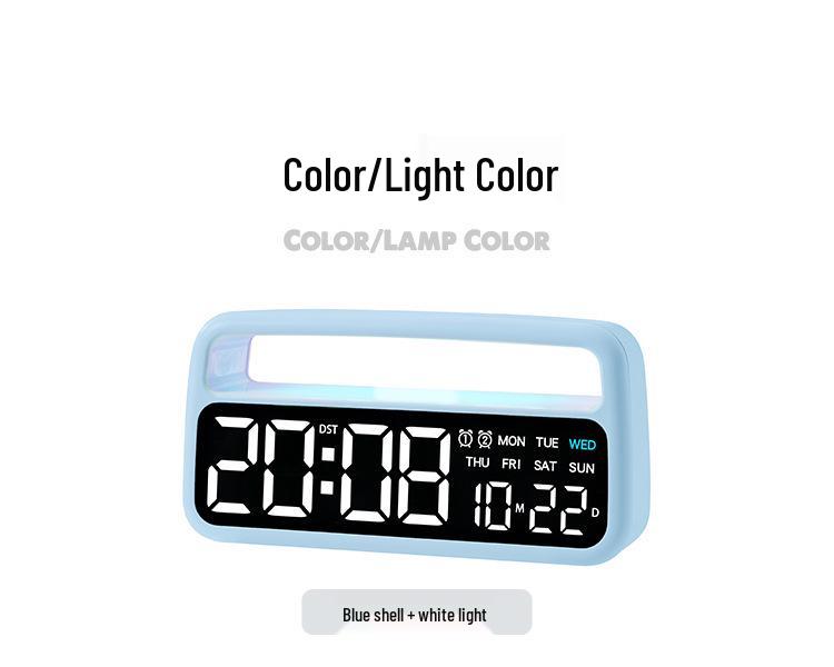Multifunctional LED Ambient Light Bedside Alarm Clock 6655