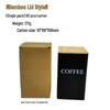 Bamboo Lid Square Metal Storage Tin for Coffee, Sugar, Tea - European American Style