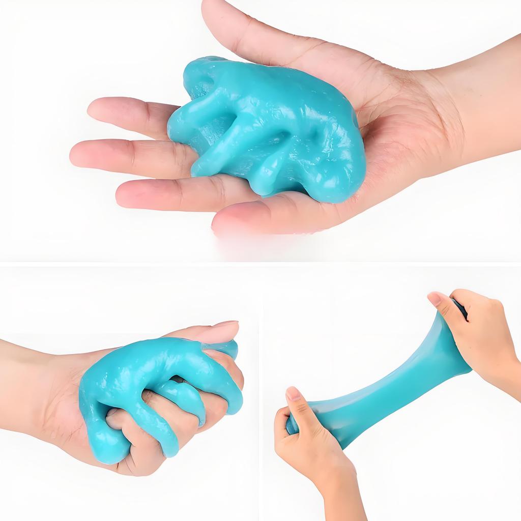 Reusable Magic Cleaner Slime - Deep Clean Car Vents, Dashboard & Keyboard, Non-Toxic & No Residue, Quick & Easy Dust Gel