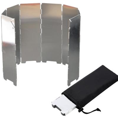GrowGem Camping-Reflektor Lagerfeuer-Windschutz, 60 cm, 8 Paneele