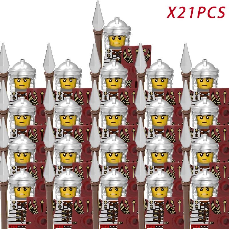 Medieval Knights & Warriors Building Blocks Roman Legion Spartan Cavalry Crusaders Bricks