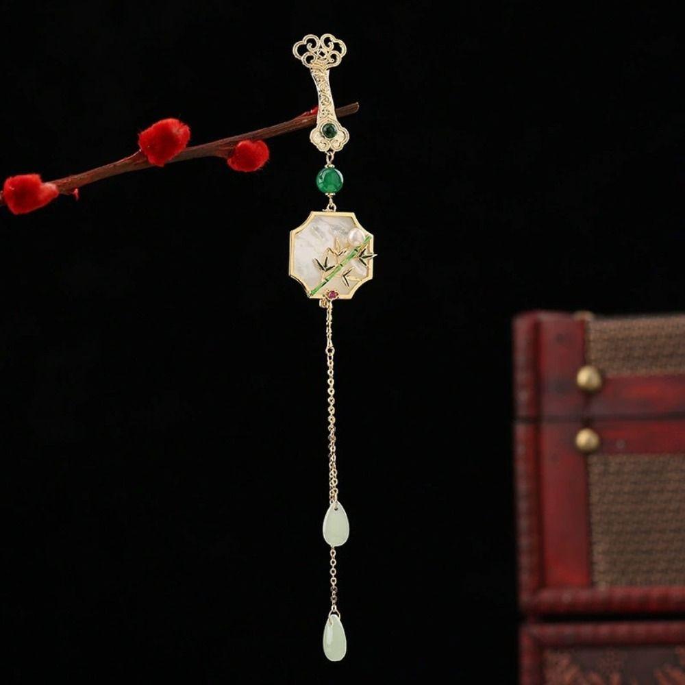 Electroplating Women Hanfu Ornament Zinc Zinc Alloy Lapel Brooch Chinese Style Brooch Hanfu Accessories