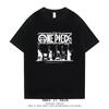 ONE PIECE Trendy Brand Retro Clothes Short-sleeved Peripheral T-shirt Men's and Women's Pure Cotton Printing Loose Summer