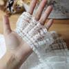 4Meters 5.8cm Wide High End White Eyelashes Pleated Lace Accessories Sleeves Skirts Collars Handmade Ribbon Decorations for Clothing