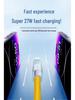 Color Contrast Spring Data Cable: Retractable Fast Charger for Huawei & Apple